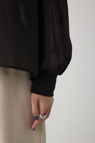 リブ付きシャツカーディガン 詳細画像