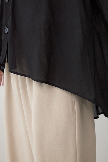 リブ付きシャツカーディガン 詳細画像