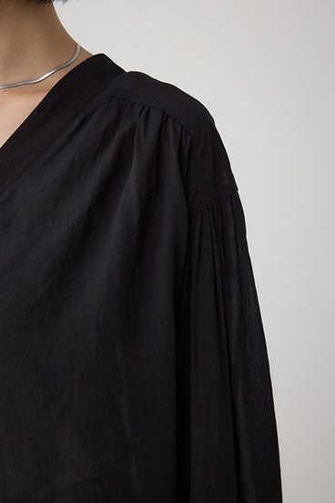 リブ付きシャツカーディガン 詳細画像