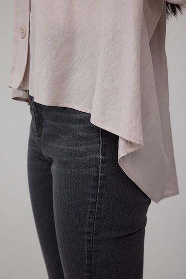 リブ付きシャツカーディガン 詳細画像