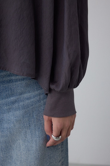 リブ付きシャツカーディガン 詳細画像