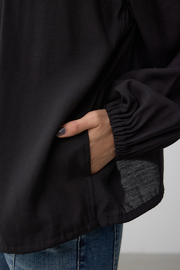 ノーカラーシアーブルゾン 詳細画像