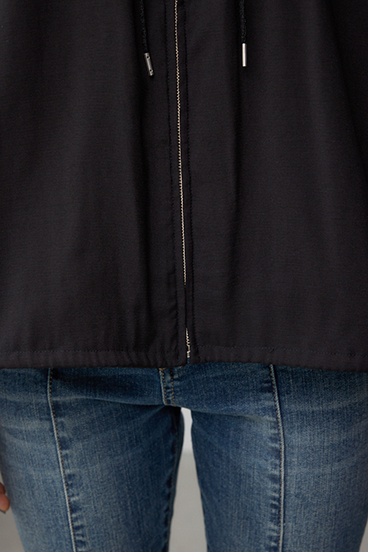 ノーカラーシアーブルゾン 詳細画像