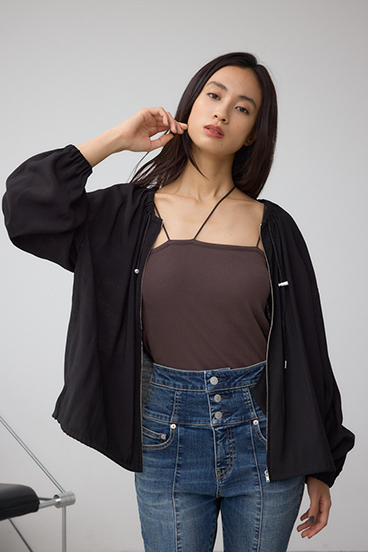 ノーカラーシアーブルゾン 詳細画像