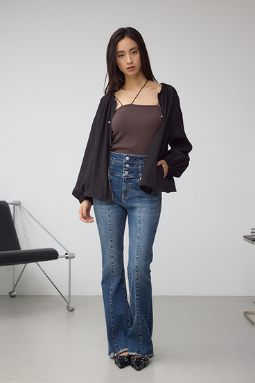 ノーカラーシアーブルゾン 詳細画像