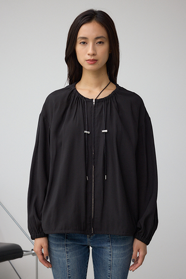 ノーカラーシアーブルゾン 詳細画像