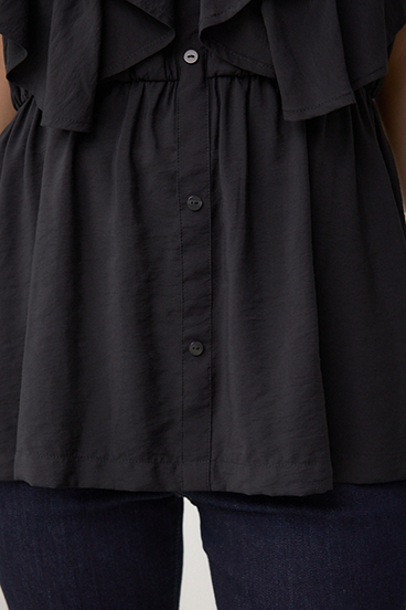 ラッフルペプラムブラウス 詳細画像