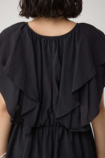 ラッフルペプラムブラウス 詳細画像