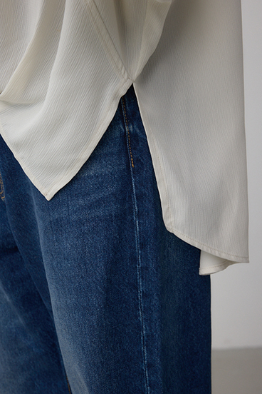 楊柳タックヘムコクーンシャツ 詳細画像