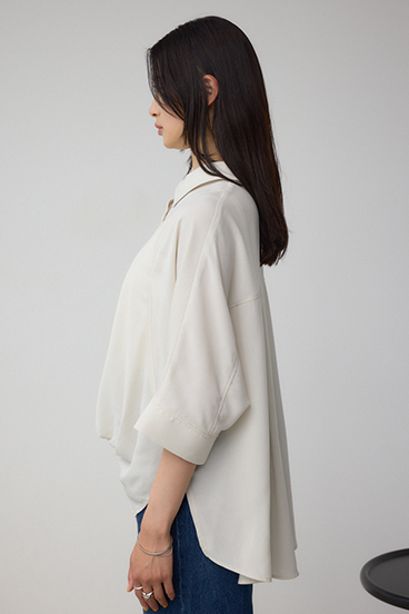 楊柳タックヘムコクーンシャツ 詳細画像