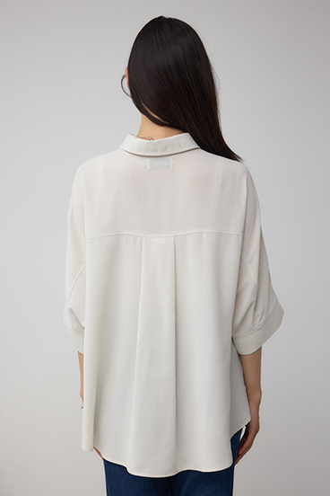 楊柳タックヘムコクーンシャツ 詳細画像