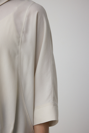 楊柳タックヘムコクーンシャツ 詳細画像