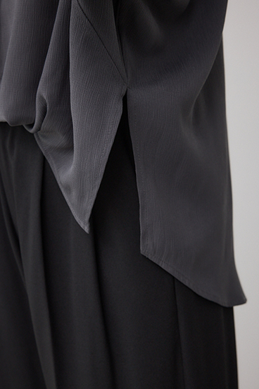 楊柳タックヘムコクーンシャツ 詳細画像