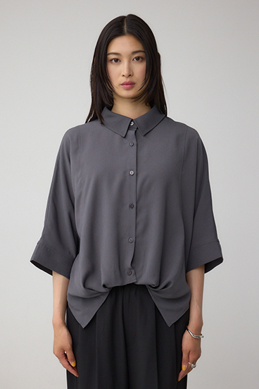 楊柳タックヘムコクーンシャツ 詳細画像