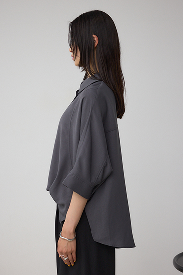 楊柳タックヘムコクーンシャツ 詳細画像