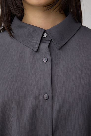 楊柳タックヘムコクーンシャツ 詳細画像