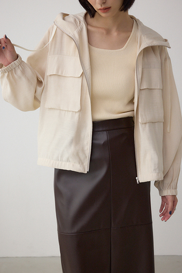 ビッグポケットフーディショートブルゾン｜WOMEN｜250IAB30-3171