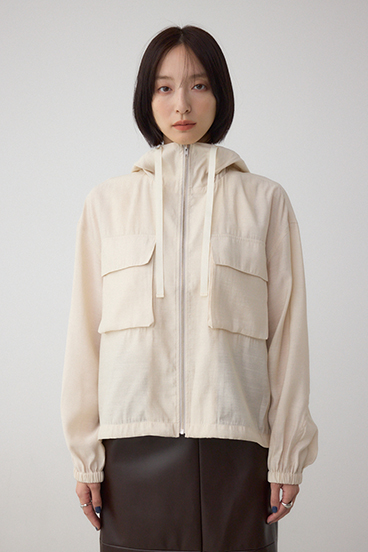 ビッグポケットフーディショートブルゾン 詳細画像