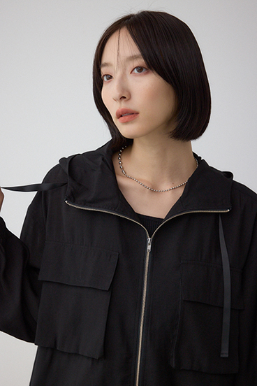 ビッグポケットフーディショートブルゾン 詳細画像