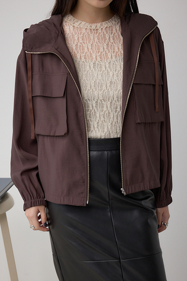 フル ビッグポケットフーディショートブルゾン｜WOMEN｜250IAB30-3171