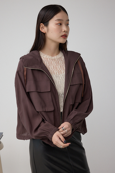 ビッグポケットフーディショートブルゾン 詳細画像