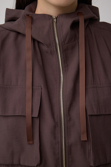 ビッグポケットフーディショートブルゾン 詳細画像