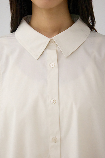 タックヘム長袖コクーンシャツ 詳細画像