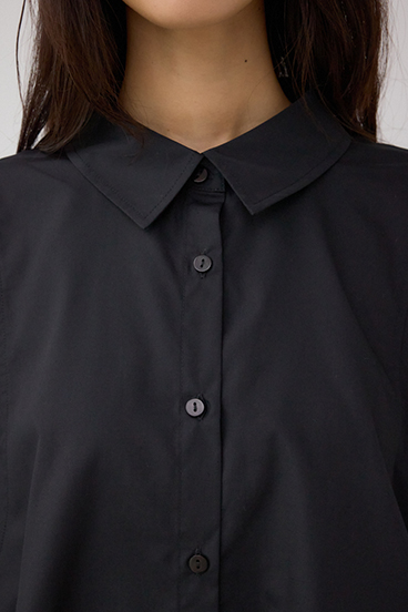 タックヘム長袖コクーンシャツ 詳細画像