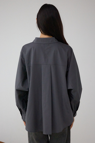 タックヘム長袖コクーンシャツ 詳細画像