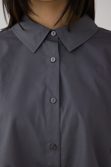 タックヘム長袖コクーンシャツ 詳細画像