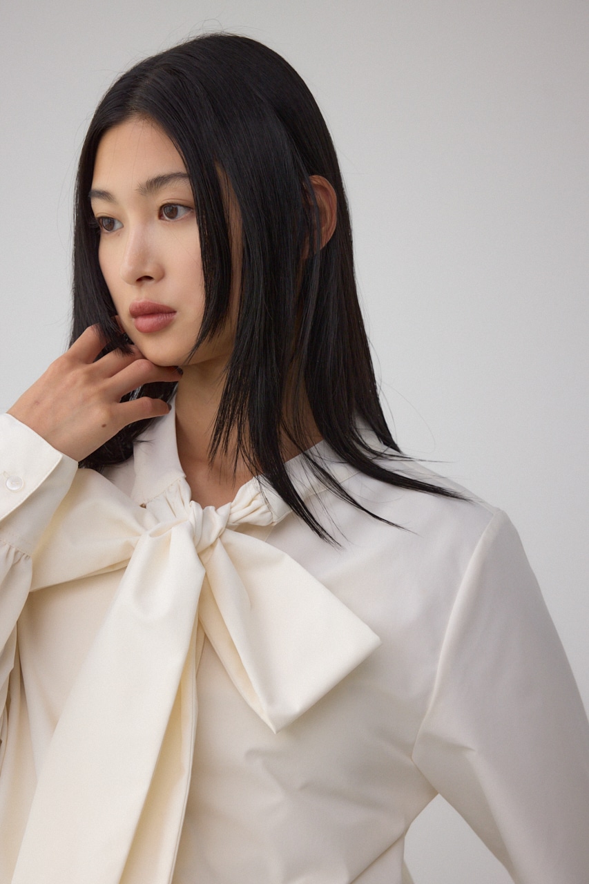 ボウタイリボンブラウス 詳細画像