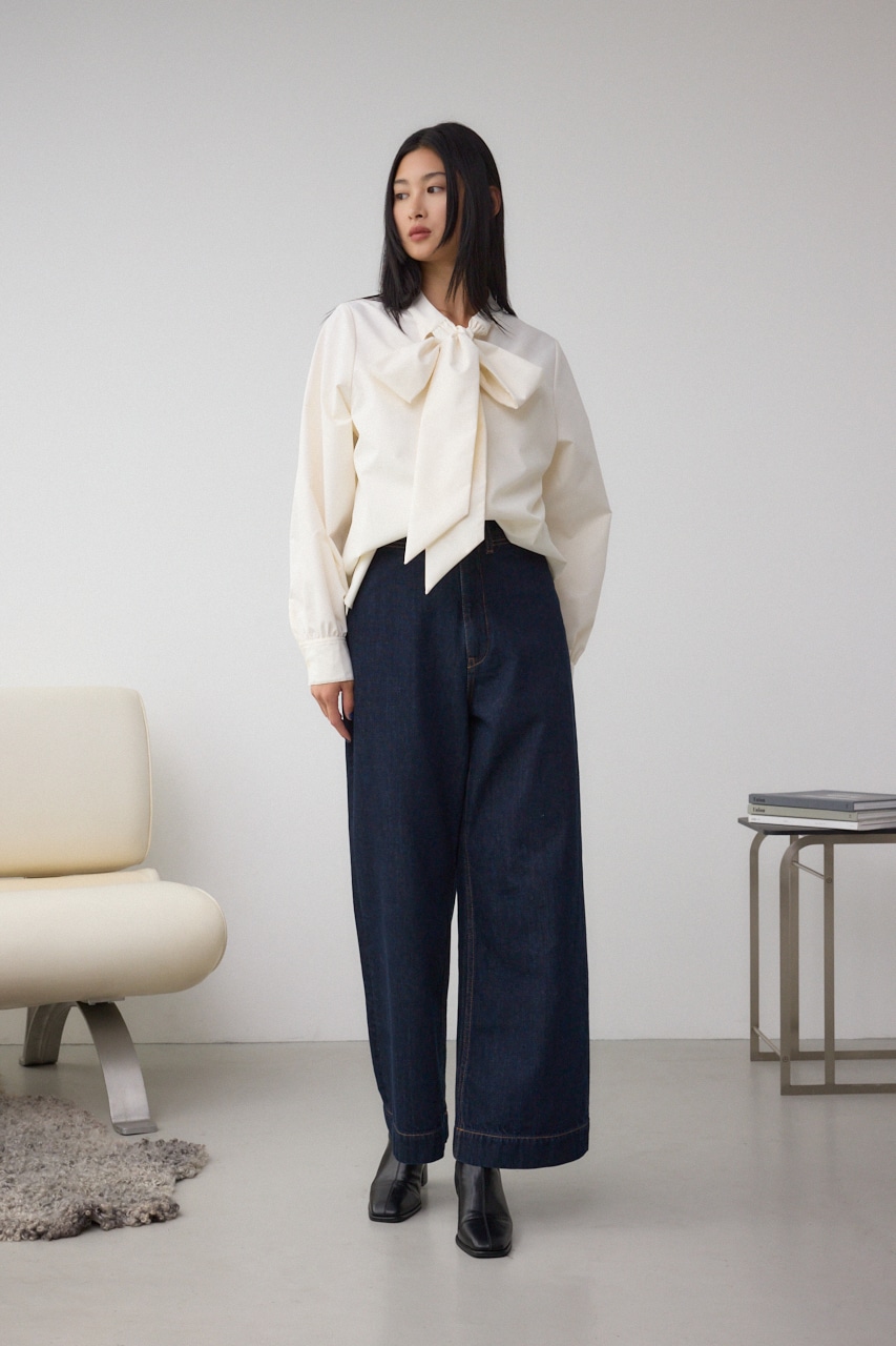 ボウタイリボンブラウス 詳細画像