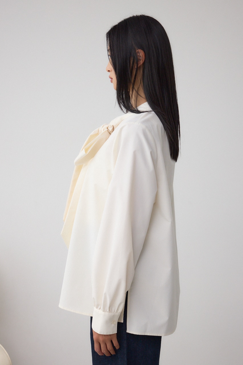 ボウタイリボンブラウス 詳細画像