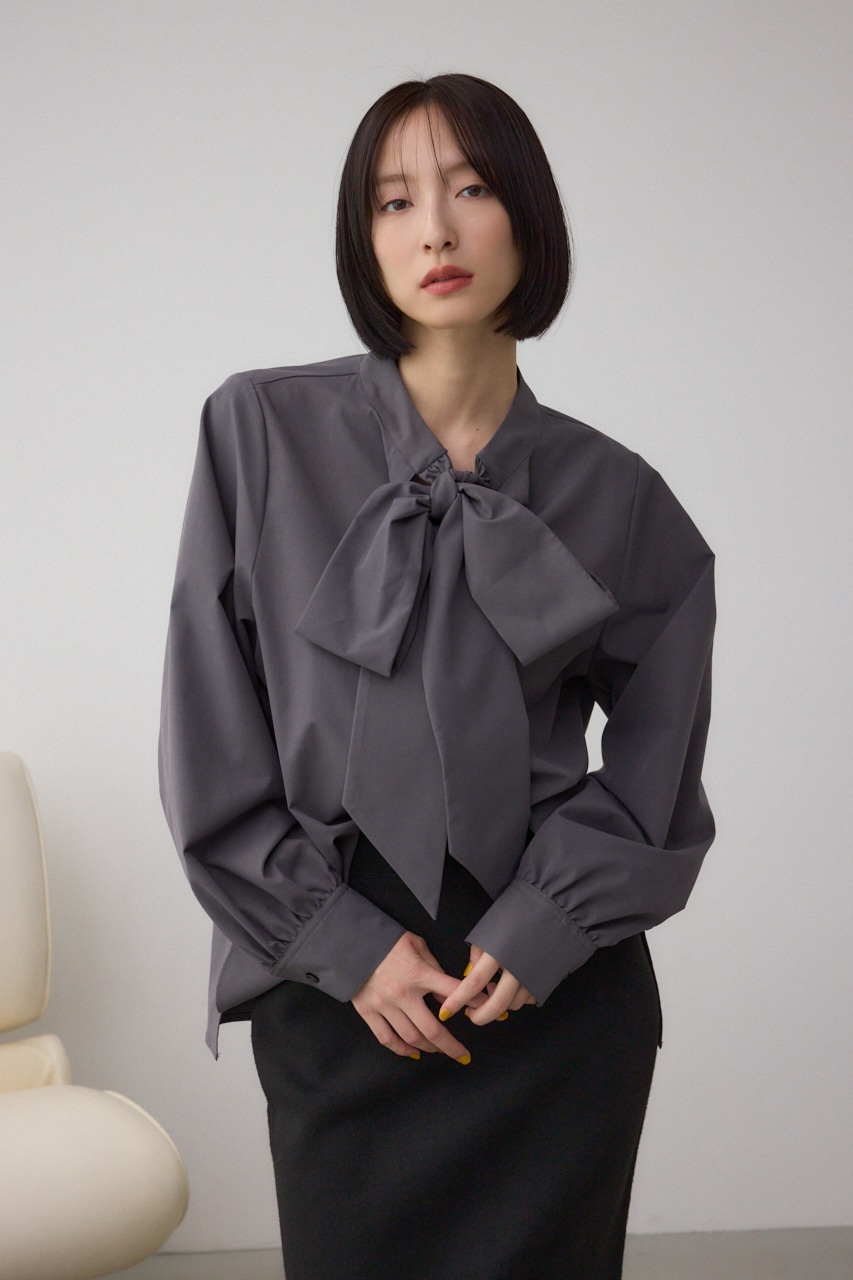 ボウタイリボンブラウス 詳細画像