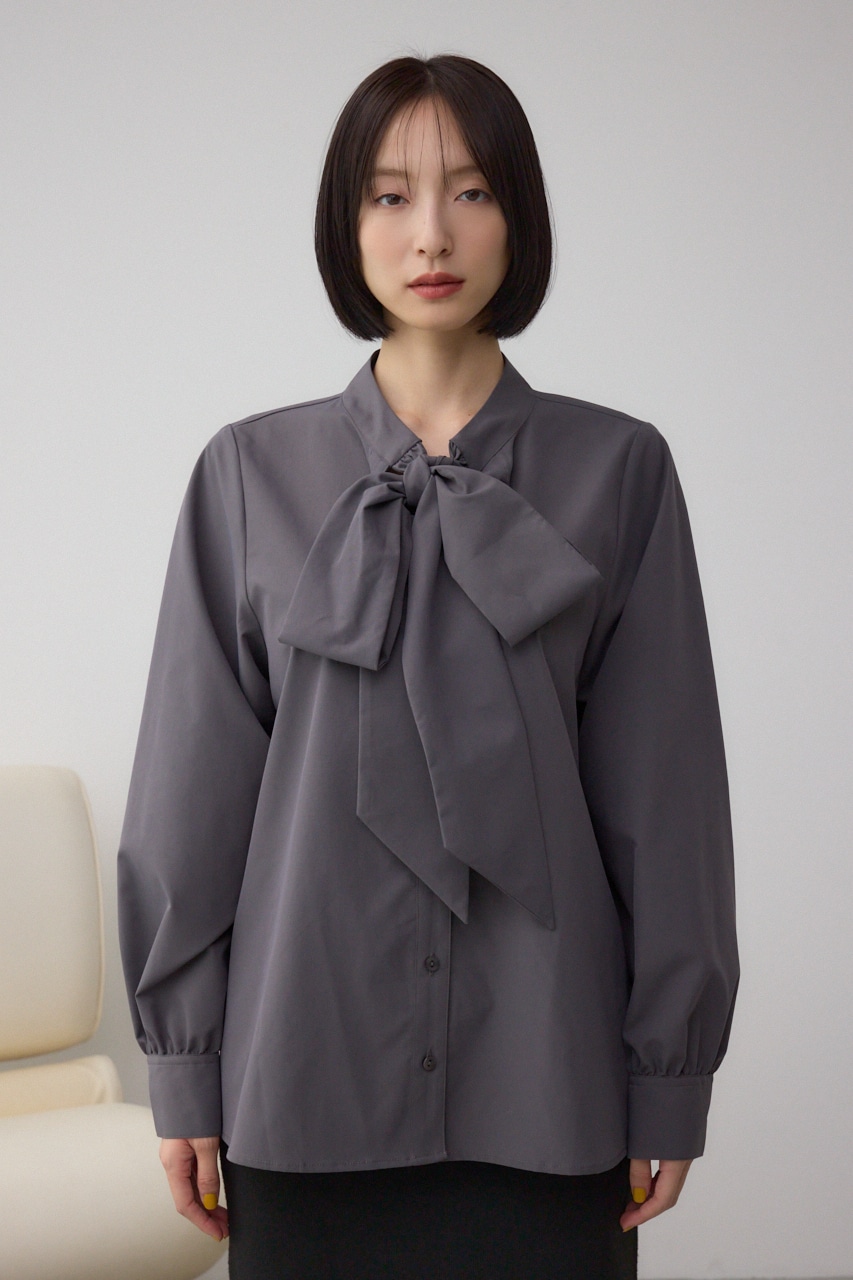 ボウタイリボンブラウス 詳細画像