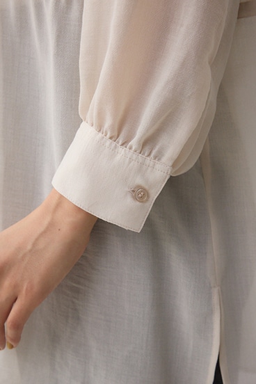 前後2WAY5分袖前リボンブラウス 詳細画像