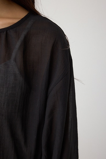 前後2WAY5分袖前リボンブラウス 詳細画像