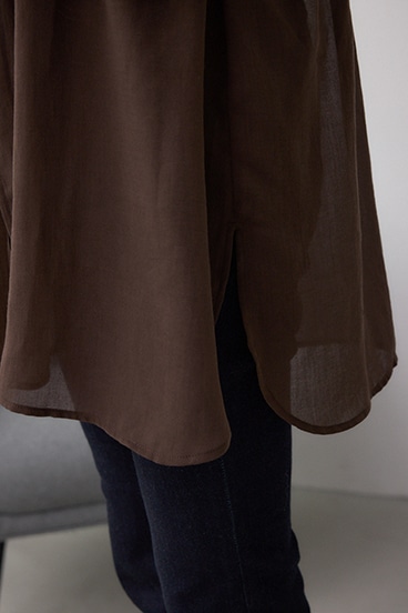 前後2WAY5分袖前リボンブラウス 詳細画像