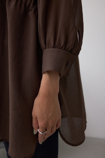 前後2WAY5分袖前リボンブラウス 詳細画像