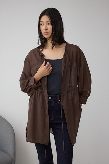 前後2WAY5分袖前リボンブラウス 詳細画像