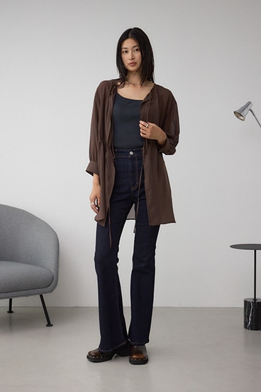 前後2WAY5分袖前リボンブラウス 詳細画像