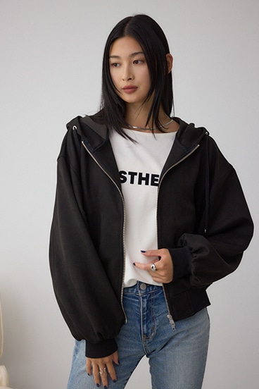 フェイクスエードフーディブルゾン 詳細画像