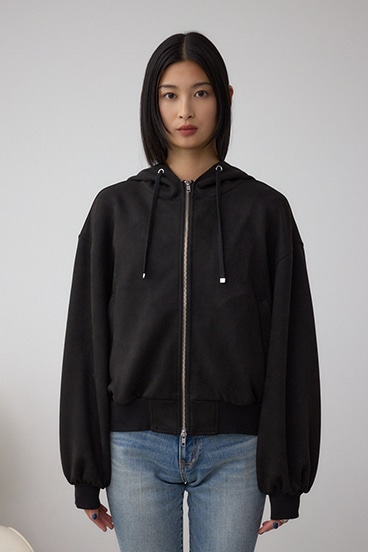 フェイクスエードフーディブルゾン 詳細画像
