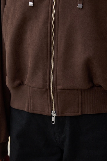 フェイクスエードフーディブルゾン 詳細画像