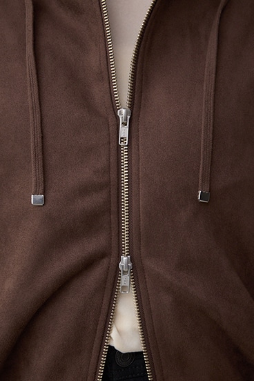 フェイクスエードフーディブルゾン 詳細画像