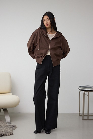 フェイクスエードフーディブルゾン 詳細画像