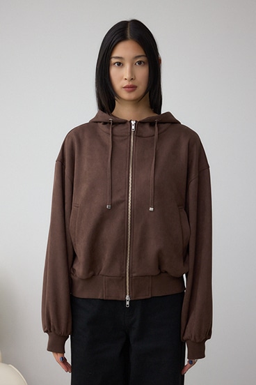 フェイクスエードフーディブルゾン 詳細画像