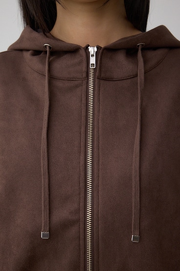 フェイクスエードフーディブルゾン 詳細画像