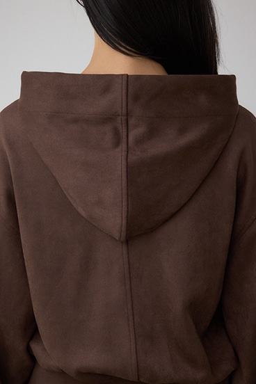 フェイクスエードフーディブルゾン 詳細画像