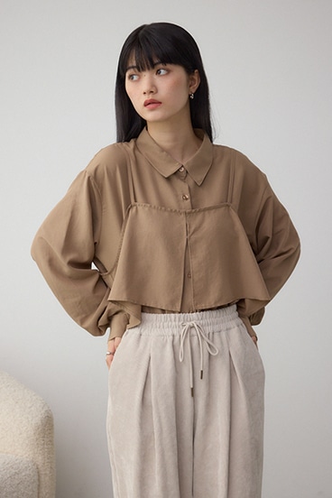 ビスチェレイヤードシャツ 詳細画像